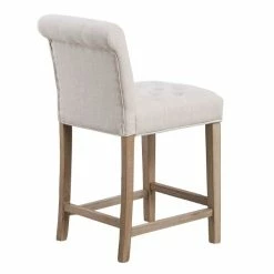 Best Sale 💯 The Gray Barn Hill House Beige Tufted Upholstered Dining Bar Stool Chairs (Set Of 2) ❤️ -The Gray Barn Shop unnamed file 1000