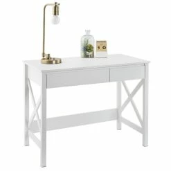 Best deal ✨ The Gray Barn Xanadu Hill X-frame Writing Desk With 2 Drawers Black Walnut ✨ -The Gray Barn Shop unnamed file 1016