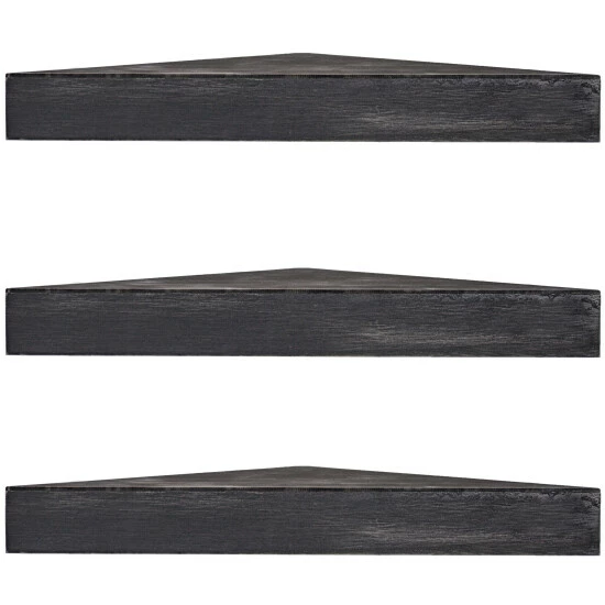 Best Pirce π€© The Gray Barn Haven Rustic Wood Floating Black Corner Shelves (Set Of 3) π 3 Best Pirce π€© The Gray Barn Haven Rustic Wood Floating Black Corner Shelves (Set Of 3) π