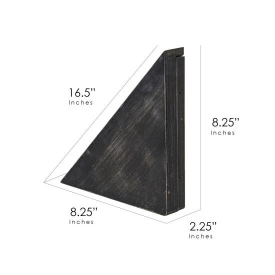 Best Pirce π€© The Gray Barn Haven Rustic Wood Floating Black Corner Shelves (Set Of 3) π 8 Best Pirce π€© The Gray Barn Haven Rustic Wood Floating Black Corner Shelves (Set Of 3) π - Image 6