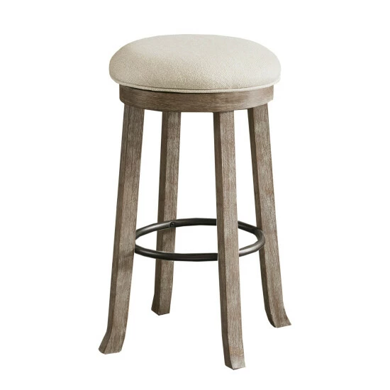 Cheapest π The Gray Barn Tipperary Light Grey Backless 30-inch Swivel Bar Stool π 4 Cheapest π The Gray Barn Tipperary Light Grey Backless 30-inch Swivel Bar Stool π - Image 2