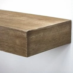 Promo 🎁 The Gray Barn Haven Walnut Brown Rustic Wood Floating Wall Shelf (Large) ⭐ -The Gray Barn Shop unnamed file 103