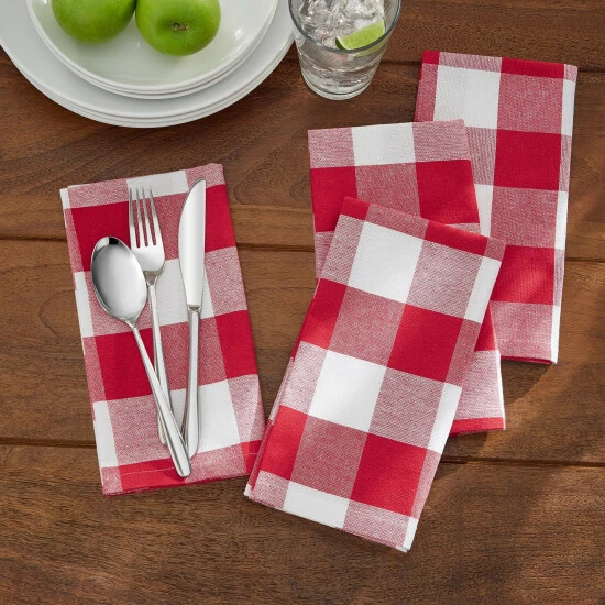 Best reviews of π€© The Gray Barn Emily Gulch Buffalo Checkered Cotton Napkins (Set Of 4) - 20" X 20" Gray/white β 4 Best reviews of π€© The Gray Barn Emily Gulch Buffalo Checkered Cotton Napkins (Set Of 4) - 20" X 20" Gray/white β - Image 2