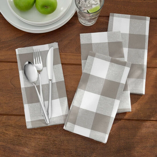 Best reviews of π€© The Gray Barn Emily Gulch Buffalo Checkered Cotton Napkins (Set Of 4) - 20" X 20" Gray/white β 7 Best reviews of π€© The Gray Barn Emily Gulch Buffalo Checkered Cotton Napkins (Set Of 4) - 20" X 20" Gray/white β - Image 5