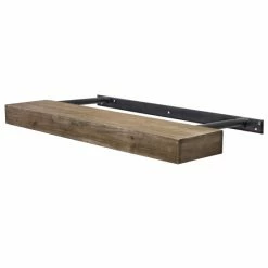 Promo 🎁 The Gray Barn Haven Walnut Brown Rustic Wood Floating Wall Shelf (Large) ⭐ -The Gray Barn Shop unnamed file 105