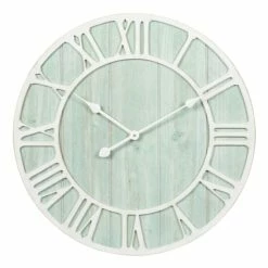 Buy 😀 The Gray Barn Cocklebur Green-Blue Quartz Coastal Wall Clock 🔥