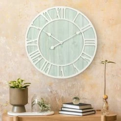 Buy 😀 The Gray Barn Cocklebur Green-Blue Quartz Coastal Wall Clock 🔥 -The Gray Barn Shop unnamed file 1073