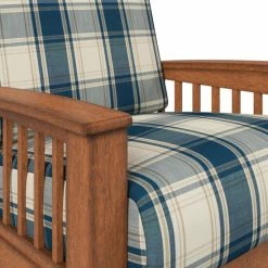 Coupon 🎉 The Gray Barn Blue Plaid Mission Style Arm Chair 🔔 -The Gray Barn Shop unnamed file 1120