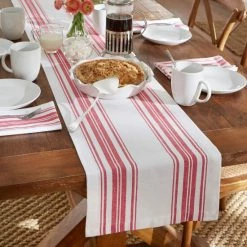 Best Pirce ✨ The Gray Barn Rachel Downs Homestead Stripe Table Runner Gray/white ⌛ -The Gray Barn Shop unnamed file 1191