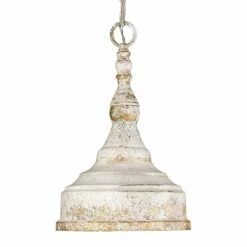 Best deal ⭐ The Gray Barn Robin Hill 1-light Antique Ivory Steel Pendant 💯