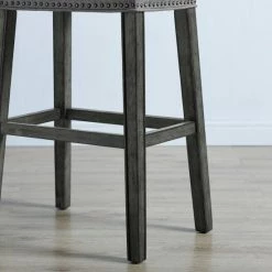 Outlet 🧨 The Gray Barn Overlook Upholstered Backless Bar Stool (Set Of 2) Grey 😉 -The Gray Barn Shop unnamed file 128