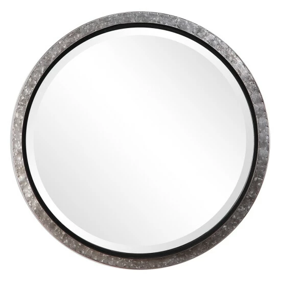 Best deal ✔️ The Gray Barn Wilset Galvanized Metal And Nailhead Round Wall Mirror - Antique Silver - 26x26x1.875 ✨ 3 Best deal ✔️ The Gray Barn Wilset Galvanized Metal And Nailhead Round Wall Mirror - Antique Silver - 26x26x1.875 ✨