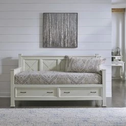 Deals 😍 The Gray Barn Idlewild White Weathered Wood Day Bed Size - Twin 🤩 -The Gray Barn Shop unnamed file 1328