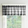 Budget ⌛ The Gray Barn Emily Gulch Buffalo Check Kitchen Window Valance - 60" W X15" L Black/white ⌛ -The Gray Barn Shop unnamed file 1341