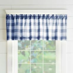 Budget ⌛ The Gray Barn Emily Gulch Buffalo Check Kitchen Window Valance - 60" W X15" L Black/white ⌛ -The Gray Barn Shop unnamed file 1348