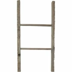 Deals ❤️ The Gray Barn Bonnyview Vintage Farmhouse Ladder Natural Barnwood 🔔