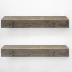 New 👏 The Gray Barn Haven Rustic Wood Floating Wall Shelf (Small) ⭐ -The Gray Barn Shop unnamed file 1431