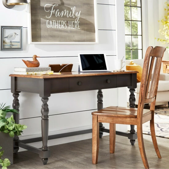 Brand new 🎁 The Gray Barn Sunny Banks Antique 1-drawer Desk With Charging Station Antique White 😍 7 Brand new 🎁 The Gray Barn Sunny Banks Antique 1-drawer Desk With Charging Station Antique White 😍 - Image 5
