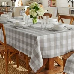 Brand new 🌟 The Gray Barn Emily Gulch Buffalo Check Tablecloth Gray/white 🔥 -The Gray Barn Shop unnamed file 155