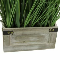 New 🥰 The Gray Barn Jartop Green Tall Artificial Grass With Wooden Planter 🧨 -The Gray Barn Shop unnamed file 1586
