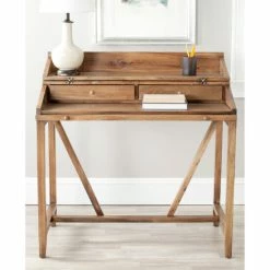 Budget 💯 The Gray Barn Vahaio Oak Pull-out Writing Desk 😍