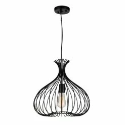 Top 10 😍 The Gray Barn Casita Verde 1-light Cage Chandelier With Black Finish 🔥