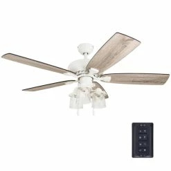 Top 10 🥰 The Gray Barn Chevening 52-inch Coastal Indoor LED Ceiling Fan With Remote Control 5 Reversible Blades - 52 ⭐