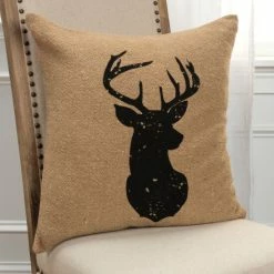 Best Pirce ✔️ The Gray Barn Vines East Black Deer Filled Throw Pillow 🤩 -The Gray Barn Shop unnamed file 1766