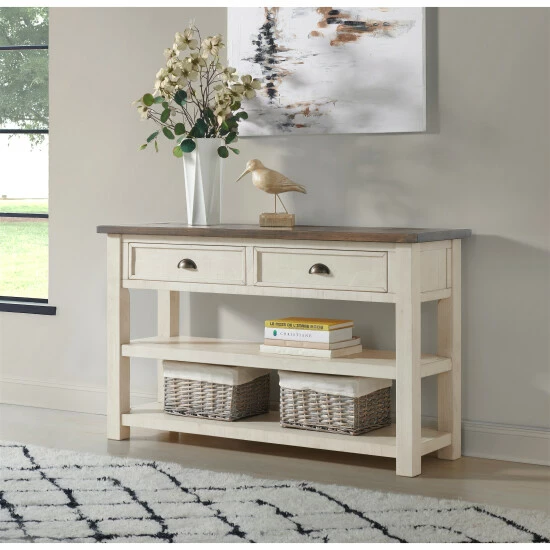 Cheap π The Gray Barn Downington Solid Pine 2-drawer Sofa Console Table Cream White And Brown β¨ 7 Cheap π The Gray Barn Downington Solid Pine 2-drawer Sofa Console Table Cream White And Brown β¨ - Image 5