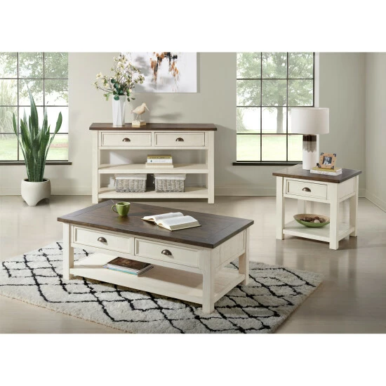 Cheap π The Gray Barn Downington Solid Pine 2-drawer Sofa Console Table Cream White And Brown β¨ 8 Cheap π The Gray Barn Downington Solid Pine 2-drawer Sofa Console Table Cream White And Brown β¨ - Image 6