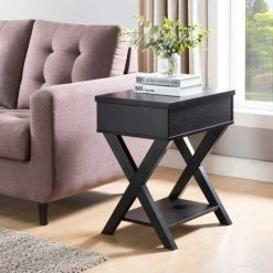 Brand new 👏 The Gray Barn Tristan Grange Rustic 20-inch 1-shelf Lift-top Side Table Black ✔️ -The Gray Barn Shop unnamed file 1777
