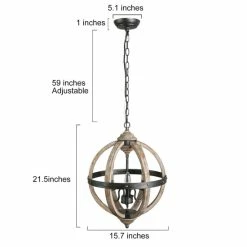 Best reviews of π The Gray Barn Globe Farmhouse Pendant Lighting With Distressed Wood For Kitchen Island - W 15.7"x H 21.5" 𧨠16 Best reviews of π The Gray Barn Globe Farmhouse Pendant Lighting With Distressed Wood For Kitchen Island - W 15.7"x H 21.5" 𧨠-The Gray Barn Shop unnamed file 1798