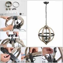 Best reviews of π The Gray Barn Globe Farmhouse Pendant Lighting With Distressed Wood For Kitchen Island - W 15.7"x H 21.5" 𧨠17 Best reviews of π The Gray Barn Globe Farmhouse Pendant Lighting With Distressed Wood For Kitchen Island - W 15.7"x H 21.5" 𧨠-The Gray Barn Shop unnamed file 1799