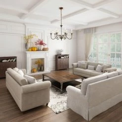 New 😍 The Gray Barn Modern Farmhouse 6-Light Metal Candle Chandelier For Dining Room - W26.5"x H19.5" 🥰 -The Gray Barn Shop unnamed file 1833