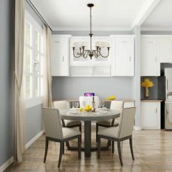 New 😍 The Gray Barn Modern Farmhouse 6-Light Metal Candle Chandelier For Dining Room - W26.5"x H19.5" 🥰 -The Gray Barn Shop unnamed file 1835