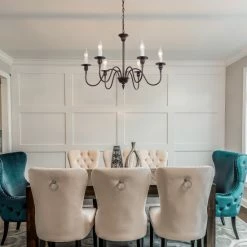 New 😍 The Gray Barn Modern Farmhouse 6-Light Metal Candle Chandelier For Dining Room - W26.5"x H19.5" 🥰 -The Gray Barn Shop unnamed file 1836