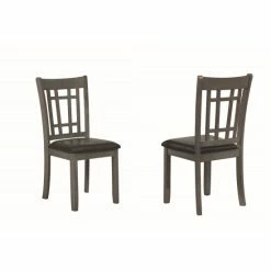 Best reviews of 🤩 The Gray Barn Bracken Hill Black And Medium Grey Upholstered Dining Chairs (Set Of 2) - 18" X 21" X 38.25" 🥰