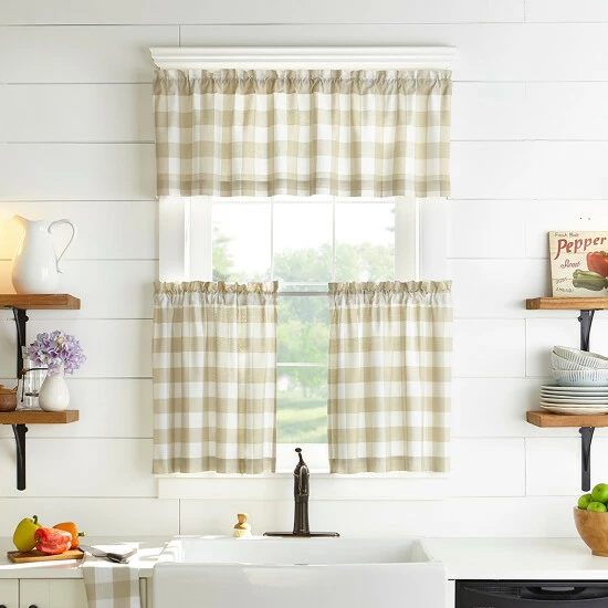 New β€οΈ The Gray Barn Emily Gulch Buffalo Check Kitchen Window Tier Set Blue/white π 9 New β€οΈ The Gray Barn Emily Gulch Buffalo Check Kitchen Window Tier Set Blue/white π - Image 7