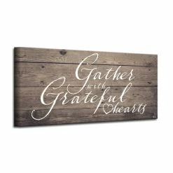 Best Sale 🔥 The Gray Barn 'Grateful Hearts' Wrapped Canvas Harvest Wall Art 😀