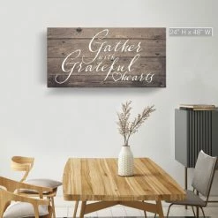 Best Sale 🔥 The Gray Barn 'Grateful Hearts' Wrapped Canvas Harvest Wall Art 😀 -The Gray Barn Shop unnamed file 1923