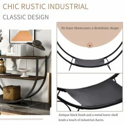 Brand new 🧨 The Gray Barn Highfield Rustic Industrial Console Table Brown 💯 -The Gray Barn Shop unnamed file 1953