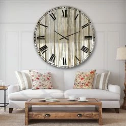 Promo 🥰 The Gray Barn Jartop 'Forest In Winter Gold' Cabin And Lodge Oversized Metal Clock ✨ -The Gray Barn Shop unnamed file 1960