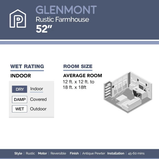 Cheapest 🤩 The Gray Barn Grumio Antique Pewter 52-inch Ceiling Fan With 5 Barnwood Blades ⭐ 7 Cheapest 🤩 The Gray Barn Grumio Antique Pewter 52-inch Ceiling Fan With 5 Barnwood Blades ⭐ - Image 5