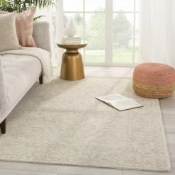 Deals 🔔 The Gray Barn Oigh Valley Handmade Medallion Light Grey And Cream Area Rug 🔔
