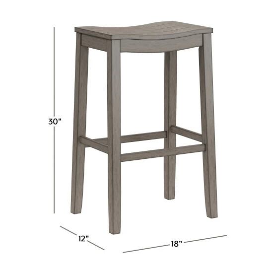 Best Pirce π― The Gray Barn Hillsdale Furniture Fiddler Wood Backless Bar Height Stool, Aged Gray - 30"H X 18"W X 12"D β 6 Best Pirce π― The Gray Barn Hillsdale Furniture Fiddler Wood Backless Bar Height Stool, Aged Gray - 30"H X 18"W X 12"D β - Image 4