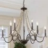 Promo 😉 The Gray Barn Windy Bracken 9-light Wood Beaded French Country Chandelier - D28"xH25.5" 🥰 -The Gray Barn Shop unnamed file 2120