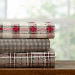 Budget 😉 The Gray Barn Clarence Plaid Luxury Flannel Bed Sheet Set Manchester 🛒