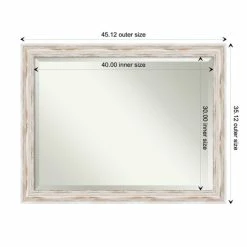 Buy π The Gray Barn Autumn Avenue Oversized Large White Wash Bathroom Mirror, 45 X 35 - 45 X 35-inch π 13 Buy π The Gray Barn Autumn Avenue Oversized Large White Wash Bathroom Mirror, 45 X 35 - 45 X 35-inch π -The Gray Barn Shop unnamed file 2180