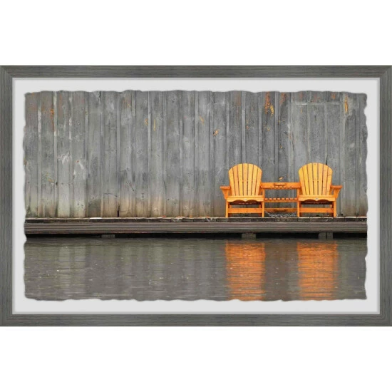 Best Sale π The Gray Barn 'Golden Chairs' Framed Painting Print π 3 Best Sale π The Gray Barn 'Golden Chairs' Framed Painting Print π