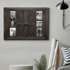 Outlet ✔️ The Gray Barn Rustic Wood Collage Picture Frame With Mirror 👏